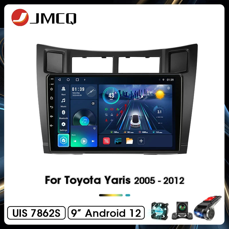 JMCQ Car Radio For Toyota Yaris 2005 2006 2007 2008 2009 2010 2011 2012 2din - $102.56+