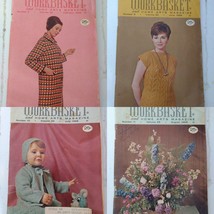 1968 4 Issues of The Workbasket Home &amp; Needlecraft  Booklets Feb-Jun-Jul-Aug - £10.26 GBP