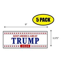 5 PACK 3.375"x9" TRUMP KAG 2024 Sticker Decal Humor Funny Gift TRUMP BS0153 - $6.53