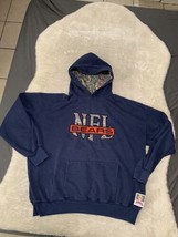 Nutmeg Mens Chicago Bears NFL Vintage Blue Hoodie Sweater Size XL Street... - £37.23 GBP