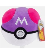 Pokemon 5” Poke Ball Plush - Master Ball Toy Always Lands Uprght Soft Po... - $24.93 CAD