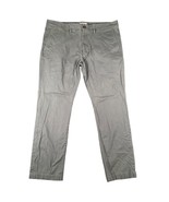 Goodfellow &amp; Co Mens 38x30 Hennepin Chino Gray Flat Front Pants Pockets - $15.99