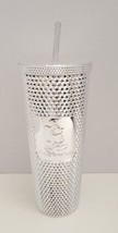 New Mickey Mouse Disney 100 Starbucks Silver Tumbler w/ Straw Walt Disne... - £29.95 GBP