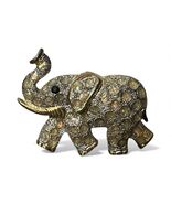 Vintage 3” Gold tone rhinestone elephant brooch pin / Necklace Pendant T... - €13,74 EUR