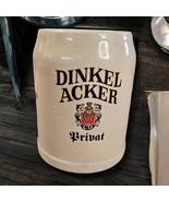 Dinkel Acker Brivat Vintage German Beer Mug Stein Stone Ware 0.5 L Souve... - $10.89