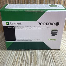 Genuine Lexmark 70C1XK0 Black High Yield Return Program Toner Cartridge - £47.36 GBP