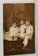 Utica New York Studio Rppc Cute Children in Sailor Suits c1920 Postcard N18 - £7.15 GBP