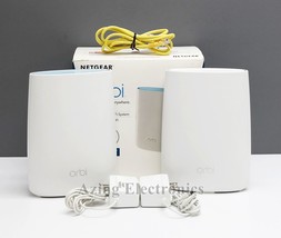 Netgear Orbi Whole Home Mesh Wi Fi System AC3000 Set Of 2 RBK50-100NAS - £86.40 GBP