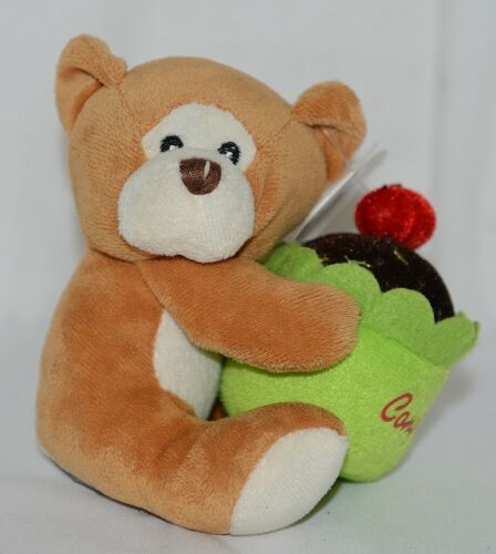 Beverly Hills Brand Playfully Elegant Brown Color Congratulations Cupcake Bear - $10.99