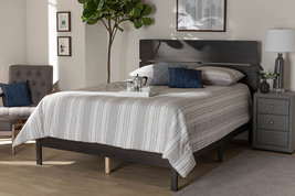 Zaguri Dark Gray Oak Full Size Panel Bed - $3,456.16 MXN