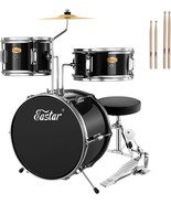 Eastar Drum Set 14&#39;&#39; For Kids Beginners, 3 Pc. With Bass Tom Snare Drum, - £135.41 GBP