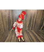 Vintage Sugar Loaf Valentines Harlequin Mardi Gras Classiques Clown Doll... - £10.11 GBP