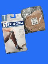 Truform Lites Stockings Womens Medium Light Beige High Moderate 15-20 mm... - $12.99