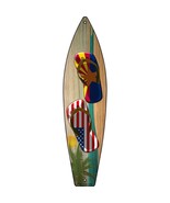 Arizona Flag and US Flag Flip Flop Novelty Metal Surfboard Sign SB-241 - $467.70 MXN