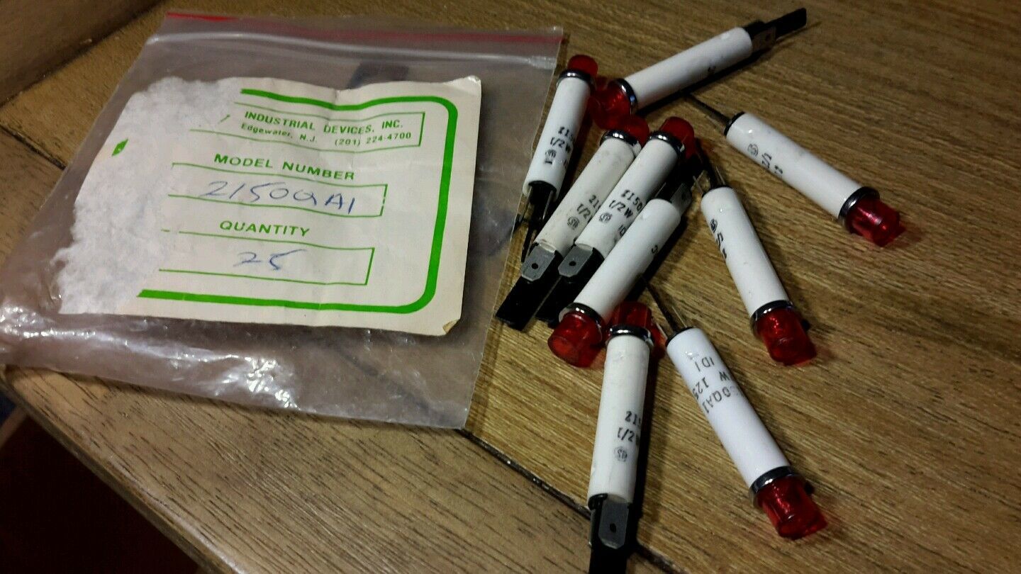 IDI 2150QA RED PILOT LIGHT INDICATOR (LOT OF 9) NEW $59 - $35.09