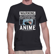 Warning May Spontaneously Start Talking About Anime Funny Anime T-shirt - £15.84 GBP+