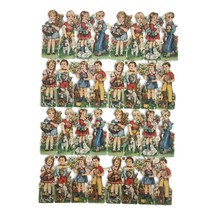 Vintage EAS Germany Die Cut Scrap Ganzbilder Oblaten 3092 Children Singl... - €6,77 EUR