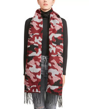 Steve Madden Womens Blanket Scarf Camo Wine Color $42 - Nwt - £7.06 GBP