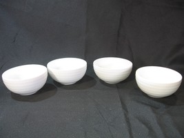 NEW Mikasa NELLIE Set of 4 Fruit Bowls 5.8&quot; Bone China White - £23.05 GBP