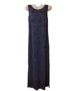 jodi michaels Navy Blue Maxi Shift Dress Womens 7/8 Elegant Formal or Ca... - £26.03 GBP