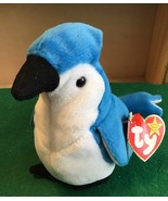 Ty Beanie Babies Rocket The BlueJay Bird, Rare, Vintage, Retired 1997/1998 - $152.80 MXN