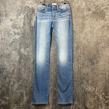Bke Stella Jeans Womens 26R 28x32 Light Wash Fade Midrise Stretch Western - £12.73 GBP