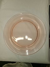 Fostoria Pink Glass Plate 11&quot; Dinner Plate Heavy Glass Replacement  - $9.95