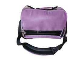 Athalon Luggage Carry-on Roll Duffle Weekender Lavender Embossed 12&quot;x15&quot; - $76.00