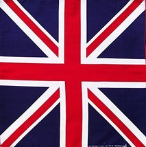 K&#39;s Novelties British Flag Union Jack UK England Biker Premium Bandana 22x22 Doo - £2.72 GBP