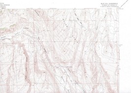 Blue Hill Quadrangle Wyoming 1960 USGS Topo Map 7.5 Minute Topographic - $23.99