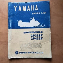 YAMAHA Snowmobile GP338F GP433F Parts List Manual 1973 - $14.80