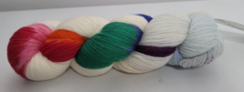 Pictured Yarns Skein Hand Dyed Humane Wool Aydan Sock Tetra Superwash Merino - £18.68 GBP