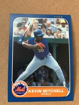 Kevin Mitchell 1986 Fleer Update Baseball Rookie #U-76 New York Mets - £3.87 GBP