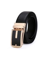 Men&#39;s Casual Automatic Buckle Genuine Leather Belt (B9) - £16.51 GBP
