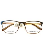 Perry Ellis Eyeglasses PE 408-1 Black /Brown Square Full Rim 55-16-140 D... - €33,90 EUR