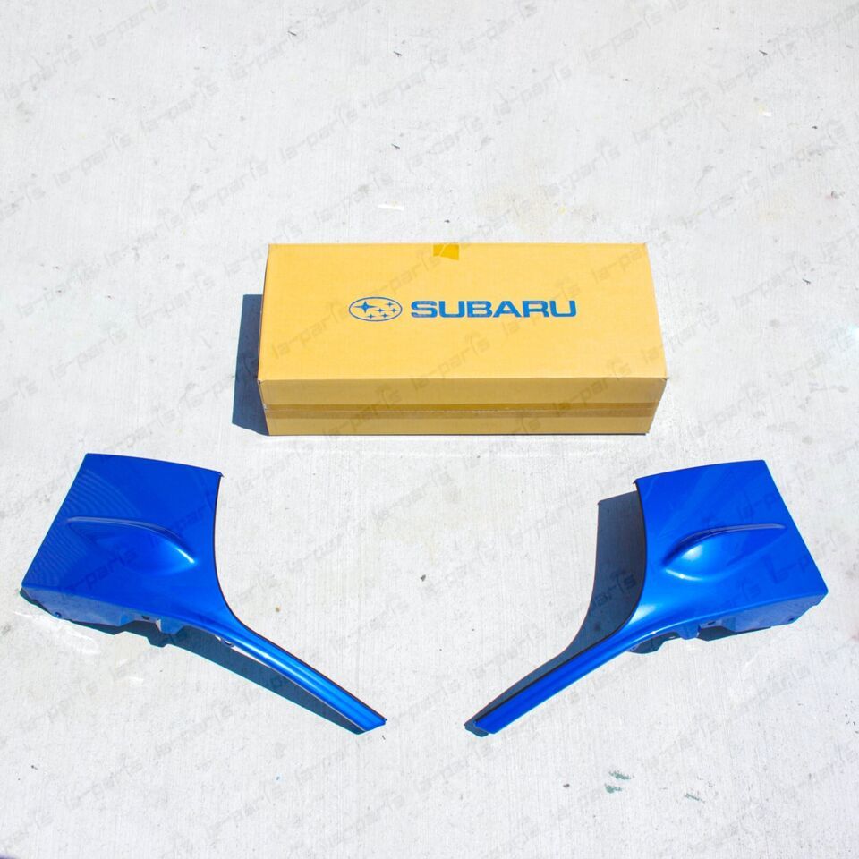 Primary image for New Genuine Subaru Impreza 03-05 WRX STi Blue Front Bumper Air Dam Skirt PAIR