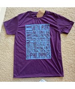 Kamisa by Kulture T Shirt Men Large Purple Philippine Manila Rizal Slim ... - €14,42 EUR