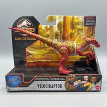 Jurassic World Camp Cretaceous Red Velociraptor 8&quot; Savage Strike Mattel - £10.10 GBP