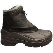 Totes Jessie Mid Top Winter Boots Mens US 8M Black Water Resistant Front... - $29.19