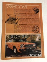 Toyota Corolla SR-5 Liftback vintage Print Ad pa3 - £6.89 GBP