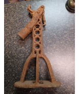 Antique Industrial Cast Iron Car Jack Base Decorative Lamp Base Project ... - $39.59