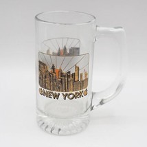 New York City Skyline Glass Mug Big Apple - £11.09 GBP