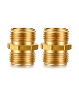 Garden Hose Quick Connector Double Male Fitting 2Pcs 3/4&quot; GHT - $185.32 MXN