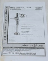 American Standard 6045 013 002 Manual Urinal Flush Valve Top Spud image 2