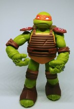 TMNT Nickelodeon Large Mike Pizza Flingers 6&quot; Action Figure Michelangelo 2012 - £5.41 GBP