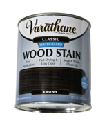Varathane Classic Water Based Wood Stain Easy Fast Drying Ebony Quart - $32.69 CAD