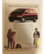 1991 Toyota Previa Vintage Print Ad Advertisement PA2 - $7.91