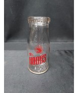 1945 H. P.  Hood &amp; Sons Half Pint Milk Cream Bottle In Excellent Condition - €12,19 EUR