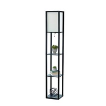 Simple Designs F1014-BK 62.5&quot; Modern Etagere Organizer Storage 3 Shelf Floor - $74.91