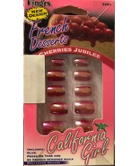 False Finger Nails - French Desserts Cherries Jubilee - 24 Pcs - $8.17